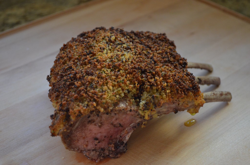 Mustard and Herb Crusted Rack of Lamb via @JackieOurman
