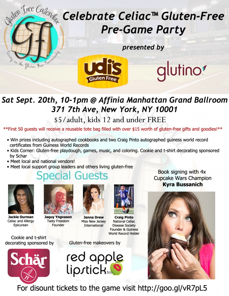 NYC Gluten-Free Calendar Event