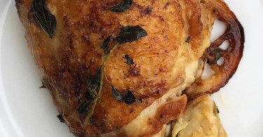 Pan Roasted Chicken Thighs