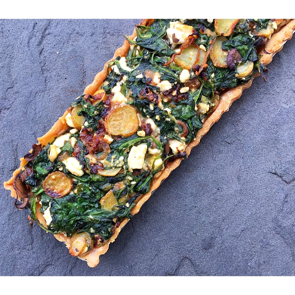 GlutenFree Spinach and Feta Tart
